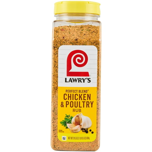Lawry's Perfect Blend Chicken & Poultry Rub, 24.5 oz Bottle