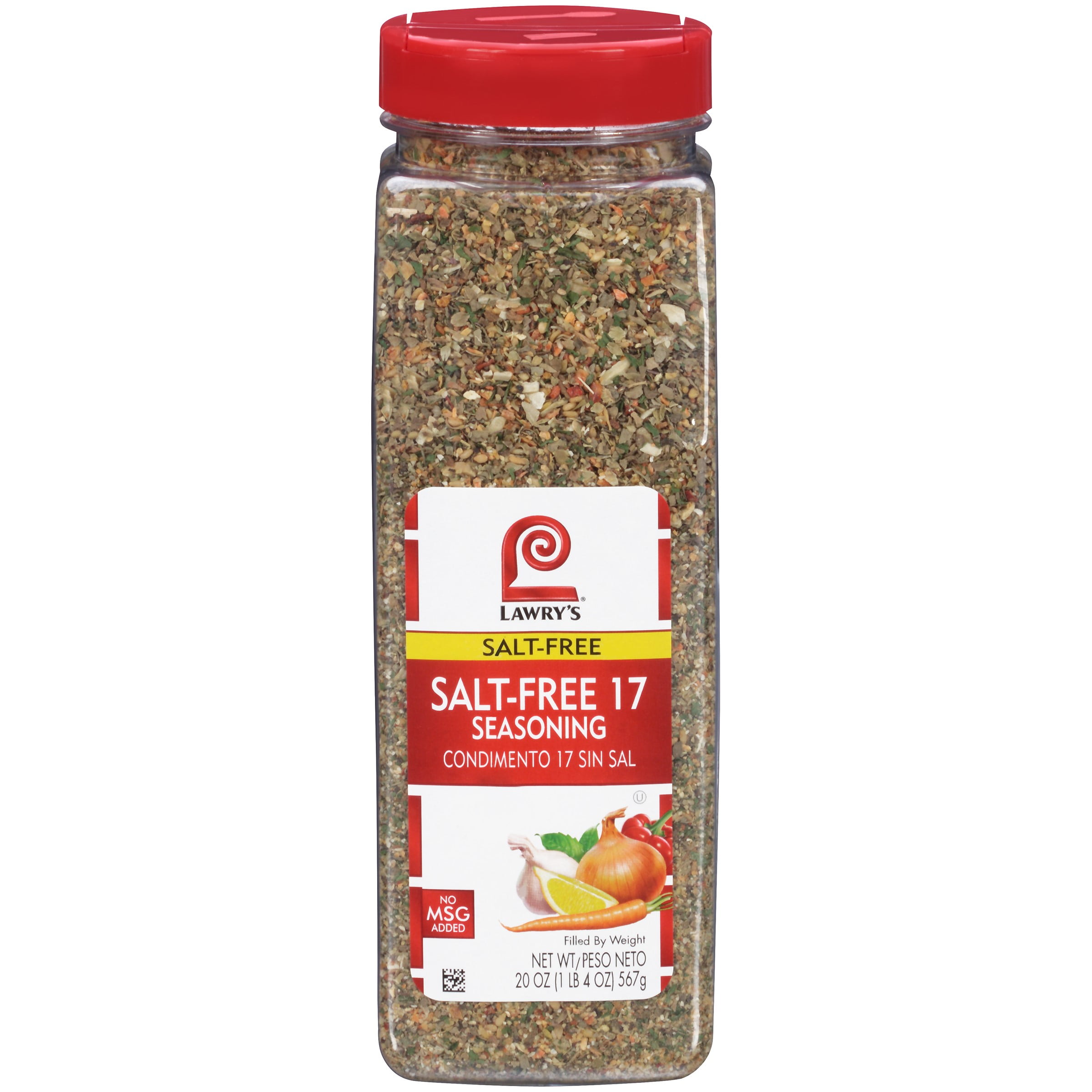 Lawry's Salt Free 17 Seasoning, 10 oz - One 10 Ounce Container of 17  Seasoning Spice Blend Including Toasted Sesame Seeds, Turmeric, Basil and  Red Bell Pepper for Seafood Poultry and Beef 10 Ounce (Pack of 1)