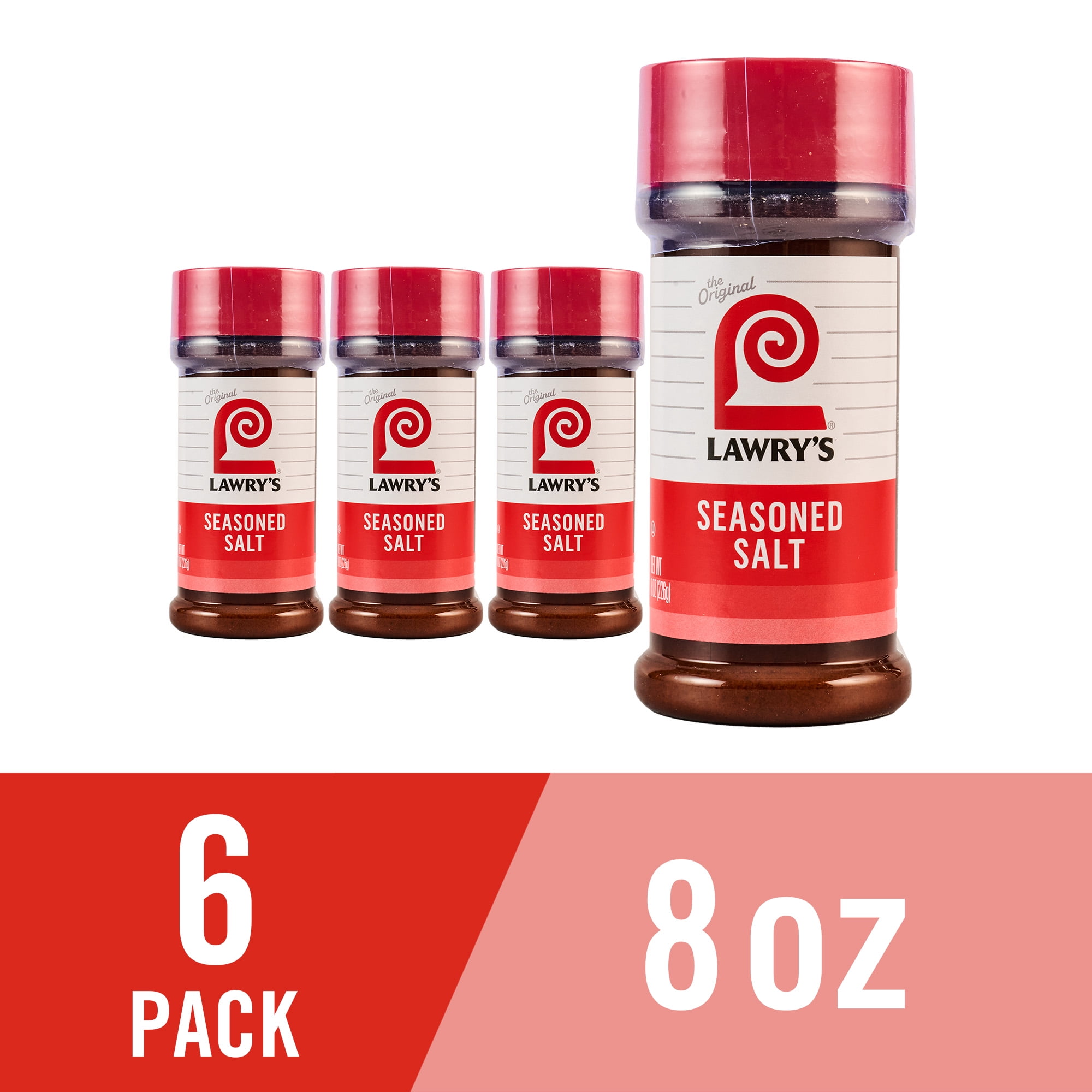 (12 pack) Lawry's Kosher Seasoned Salt, 8.0 oz Bottle