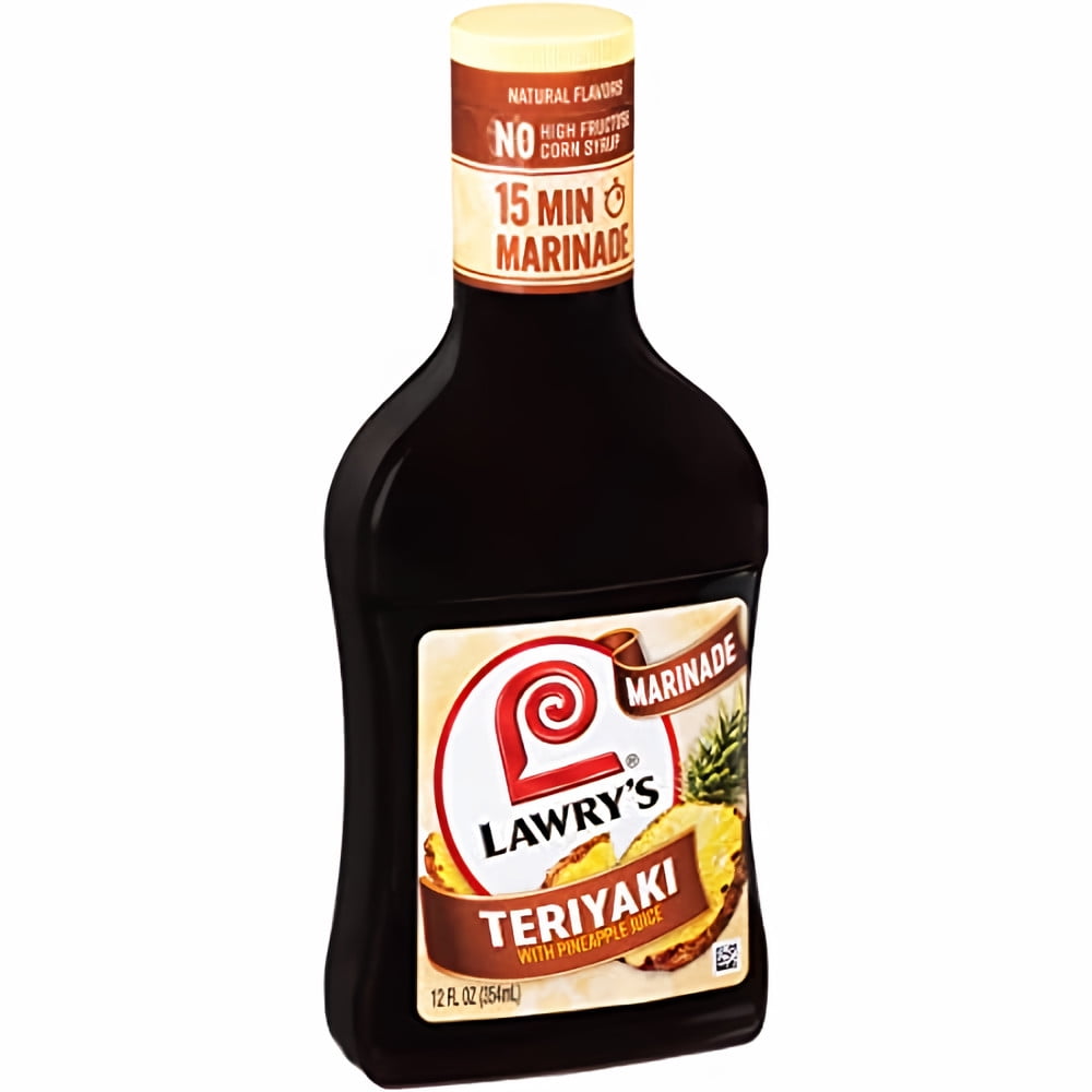 Lawry's Teriyaki with Pineapple Marinade 12 fl oz (Pack of 8)