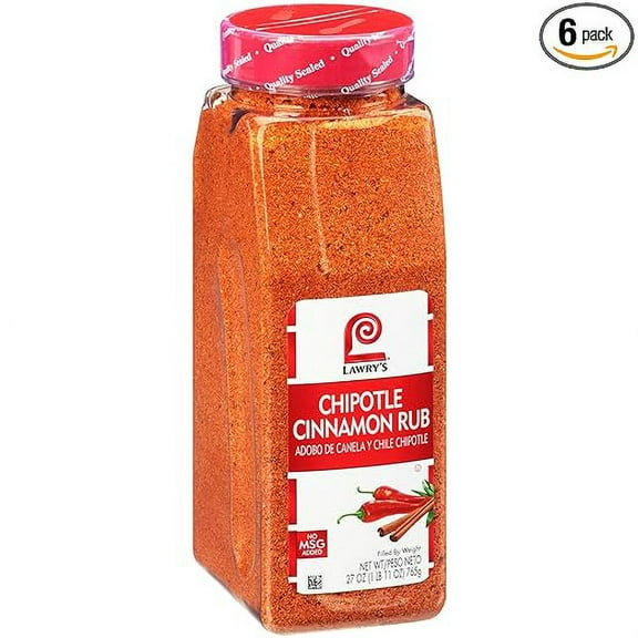Lawrys Chipotle Cinnamon Rub, 27 Ounce - 6 per case.