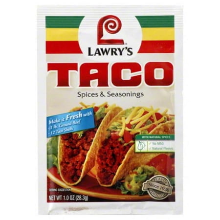 Lawrys Mix Seasoning Taco-1 Oz -Pack Of 12