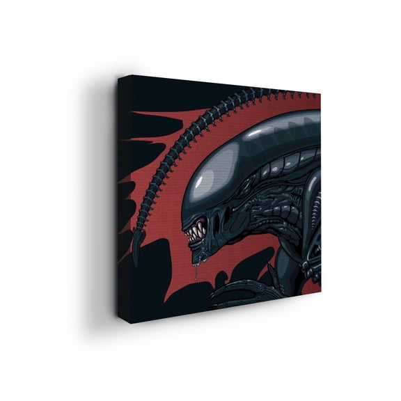 Laws of Robotics Canvas Wall Art by Mavis Print- 14x14 inches Science Fiction Wall Decor | HD Printed & Wooden framed wall art | Modern Wall Decor for Gift | Made in USA