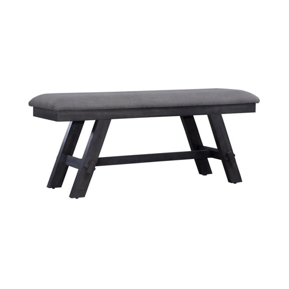 Liberty Furniture Lawson Bench with Trestle Base in Gray