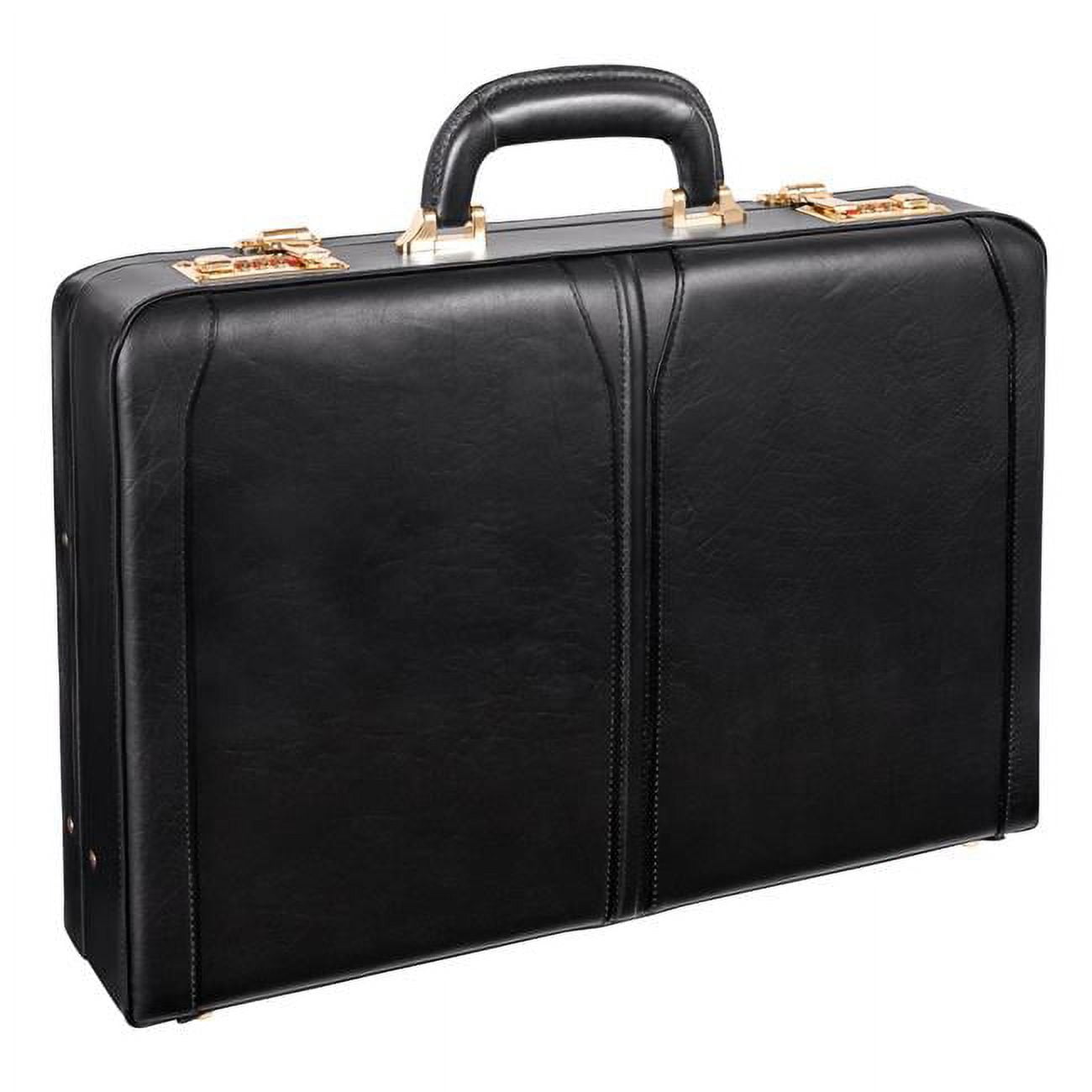 Lawson - Black Leather Attache Case - Walmart.com