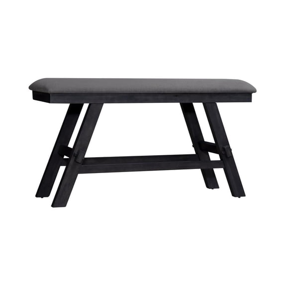 Liberty Furniture Lawson Counter Bench with Trestle Base (RTA) in Gray