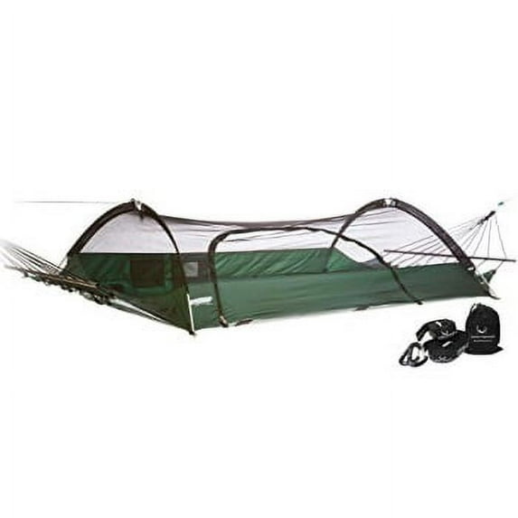 Lawson Hammock Forest Green Hammock & Strap Bundle Blue Ridge Strap Tent Hammock Camping