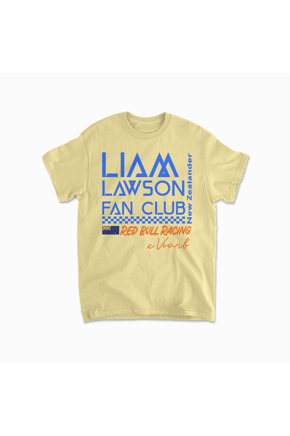 Lawson Inspired T-Shirt | Racing Driver Unisex Cotton Tee (White, S)