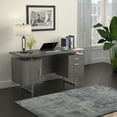 thumbnail image 1 of Lawtey Floating Top Office Desk Weathered Grey, 1 of 8