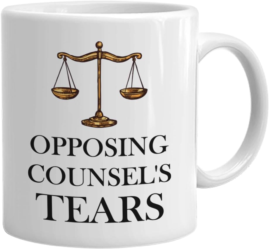 Lawyer Coffee Mugs 11 oz, Opposing Counsel's Tears Student Attorney