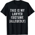 thumbnail image 1 of Lawyer Costume Funny Last Minute Law Student Halloween T-Shirt, 1 of 4