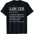 thumbnail image 1 of Lawyer Definition Attorney Law School Law Student Lawyers T-Shirt, 1 of 4