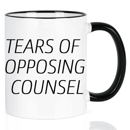 Lawyer Gifts Coffee Mugs for Men Women, Tears of Opposing Counsel Coffee Mug, Law Student Attorney Paralegal Future Lawyer Gifts,2024 Graduation Gifts, Funny Lawyer Mug, 11 Oz