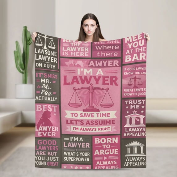 Lawyer Gifts for Women/Men Blanket , Gift for Lawyers, Law School Gifts, Graduation Birthday Gifts, Male/Female Lawyer Gifts, Attorney Gifts,Future Lawyer Gifts, Gifts for Lawyer 50x40