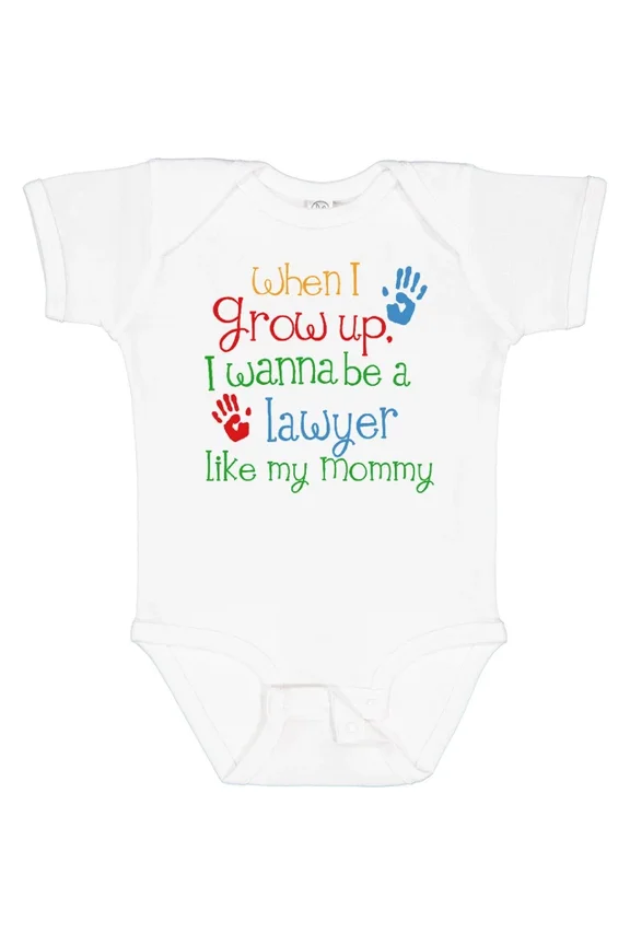 Lawyer Like Mommy Baby Bodysuit Child'S Kids Lawyer'S Daughter Childs Bodysuit Cute Baby Onesie, BABY BODYSUIT LAT 4424