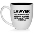 thumbnail image 1 of Lawyer Miracle Worker Job Title Funny Ceramic Coffee Mug Tea Cup Gift (16oz White), 1 of 1