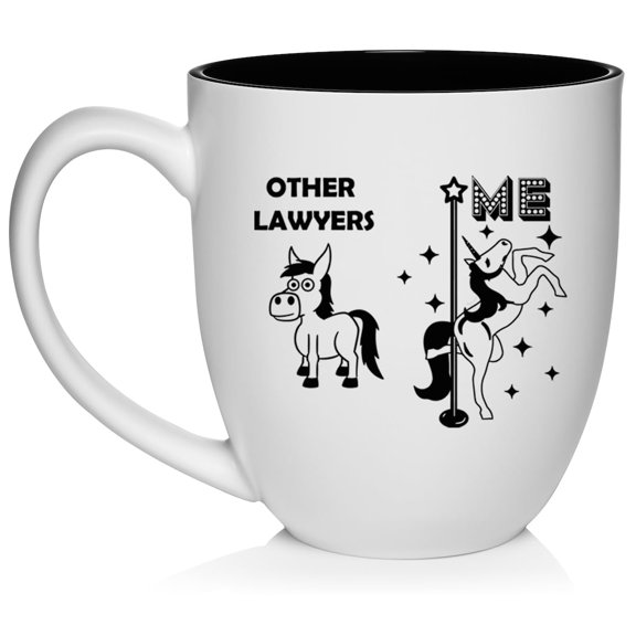 Lawyer Superstar Unicorn Funny Gift For Lawyer Ceramic Coffee Mug Tea Cup Gift for Her, Him, Friend, Coworker, Wife, Husband (16oz White)