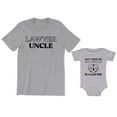 thumbnail image 1 of Lawyer Uncle Men's T-Shirt Funny Graphic Tee Don't Drop Me My Uncle is a Lawyer Baby Bodysuit, 1 of 3