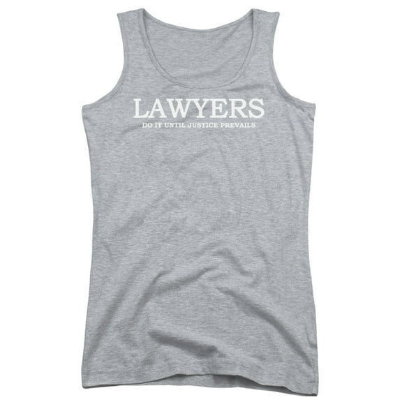 - Lawyers Do It Justice - Juniors Tank Top - Small
