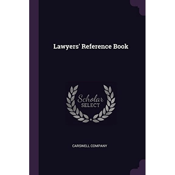 Lawyers' Reference Book (Paperback)