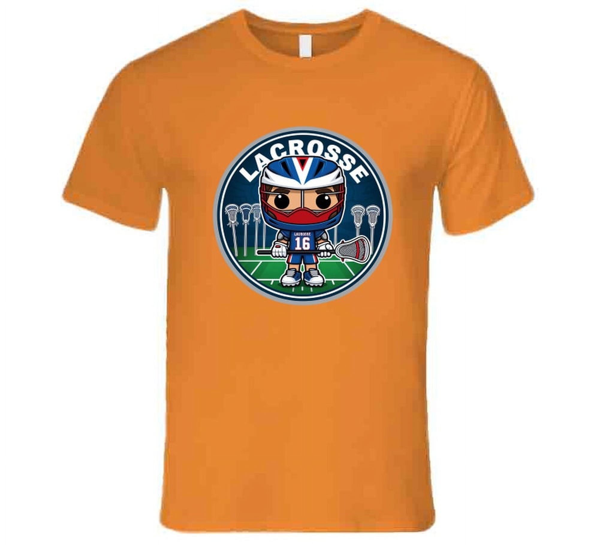 Lax Attack Lacrosse Warrior Savage Sport Laxer's Battlefield T Shirt