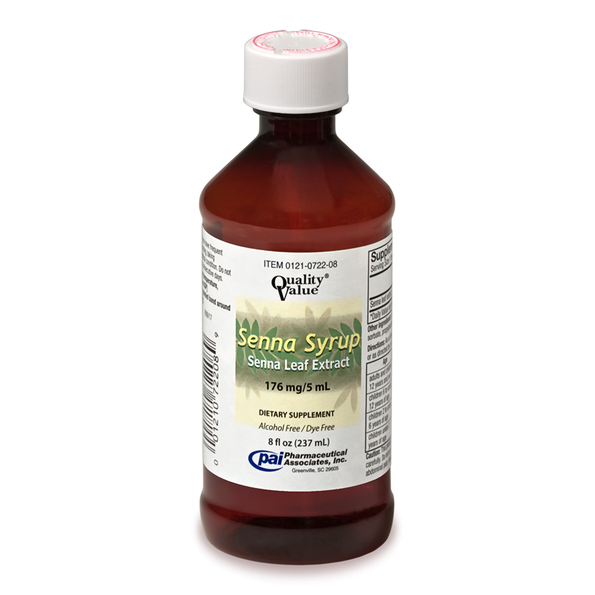 Laxative Senna Natural Flavor, 176 Mg, 5 Ml Syrup, 8 Oz