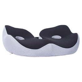 Memory Foam Seat Cushion Lumbar Support Relief for Back Sciatica Tailbone Office Chair Car Wheelchair Black Walmart