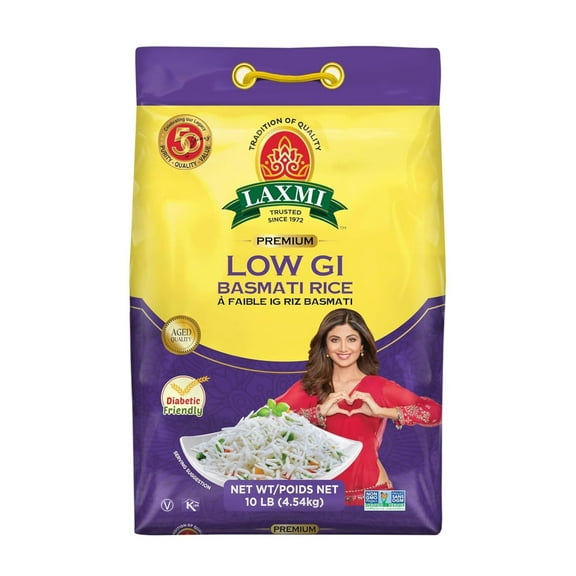 Laxmi Diabetic Basmati Rice, 10lb Bag by Laxmi Foods
