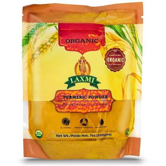 Laxmi Organic Turmeric Powder - 200 Gm (7 Oz)