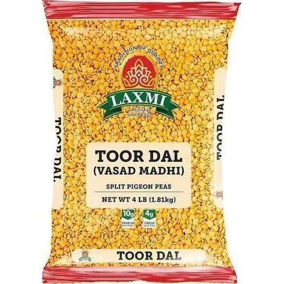 Laxmi Toor Dal - Plain Vasad Madhi - 4 lbs Pack of 2