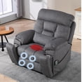 thumbnail image 1 of Lay Flat Power Lift Recliner Chair, | 400lbs | 25.5in Extra Wide | 4-Motor | Heat, Massage, Hidden Cup Holder, Sleeping | Big Man, Elderly, 1 of 11