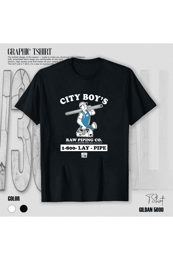 Lay Pipe City Boys From Raw Piping Co Funny Hoodville Meme Unisex T-Shirt V91011, up to size 5XL