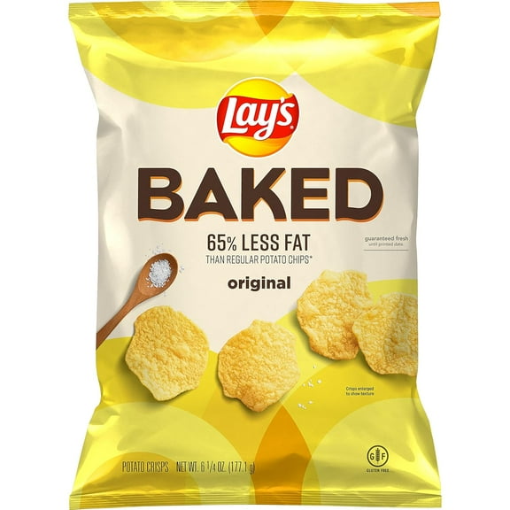 2X - Lay,S Baked Potato Crisps, Original, 6.25 Oz