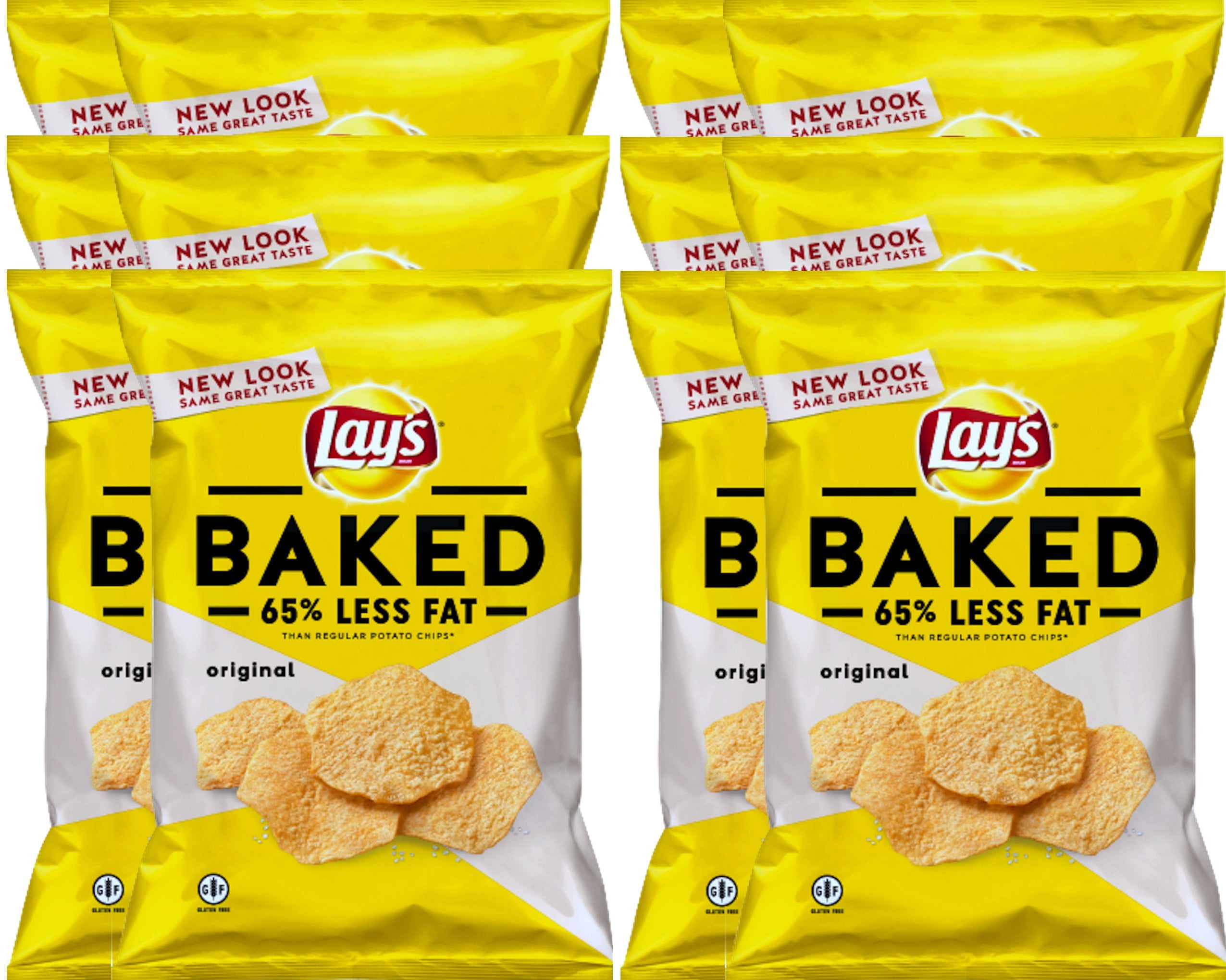 Lay,S Oven Baked Original Potato Crisps Gluten Free Snacks 6.25 Oz. (12