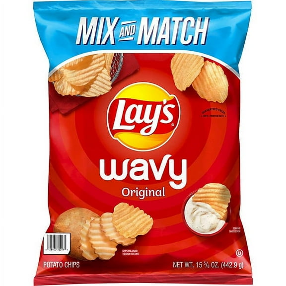 lay s wavy potato chips original 15 625 oz