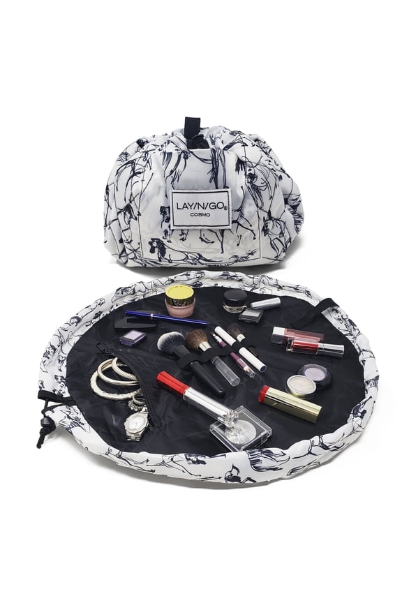 COSMO (20") Dogs Drawstring Cosmetic Makeup Bag, Toiletry Organizer, Travel, Birthday, Bridesmaid's Gift