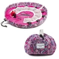 thumbnail image 1 of Lay-n-Go NAILSPA (18") Paisley Pink Drawstring Cosmetic Makeup Bag Pouch Manicure Pedicure Nailpolish Organizer, Travel, Holiday, Christmas, Bridesmaid's Gift, 1 of 8