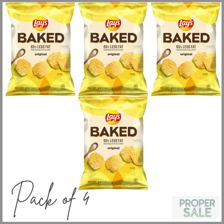 Lay's Baked Gluten-Free Original Potato Chips, 6.25 Oz. ( PACK OF 4 )