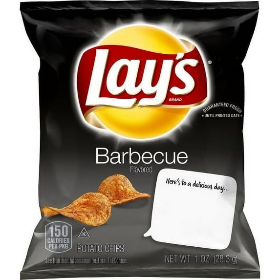 Lay's Barbecue Flavored Potato Chips, 1 Ounce (Pack of 104)