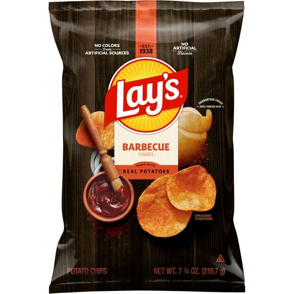 Lay's Barbecue Flavored Potato Chips 7.75 Ounce Bag
