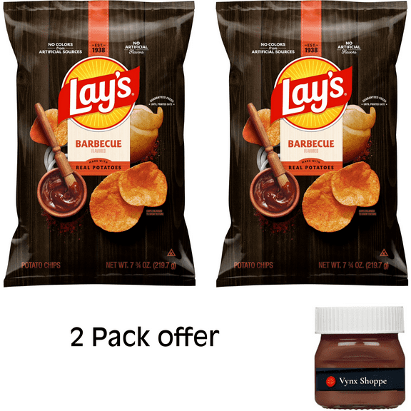 Lay's Barbecue Flavored Potato Chips 7.75 Ounce Bag