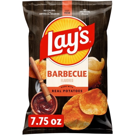 Lay's Barbecue Flavored Potato Chips 7.75 Ounce Bag