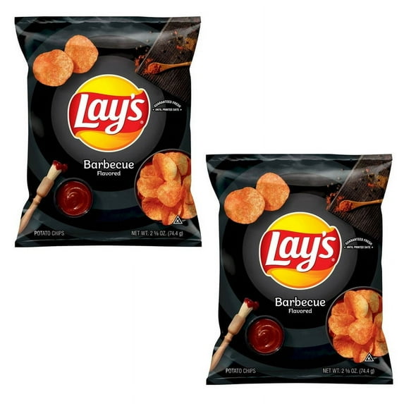 (2PACK)Lay's Barbecue Flavored Potato Chips Snack Chips