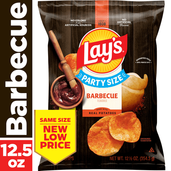 Lay's Barbecue Potato Chips Party Size