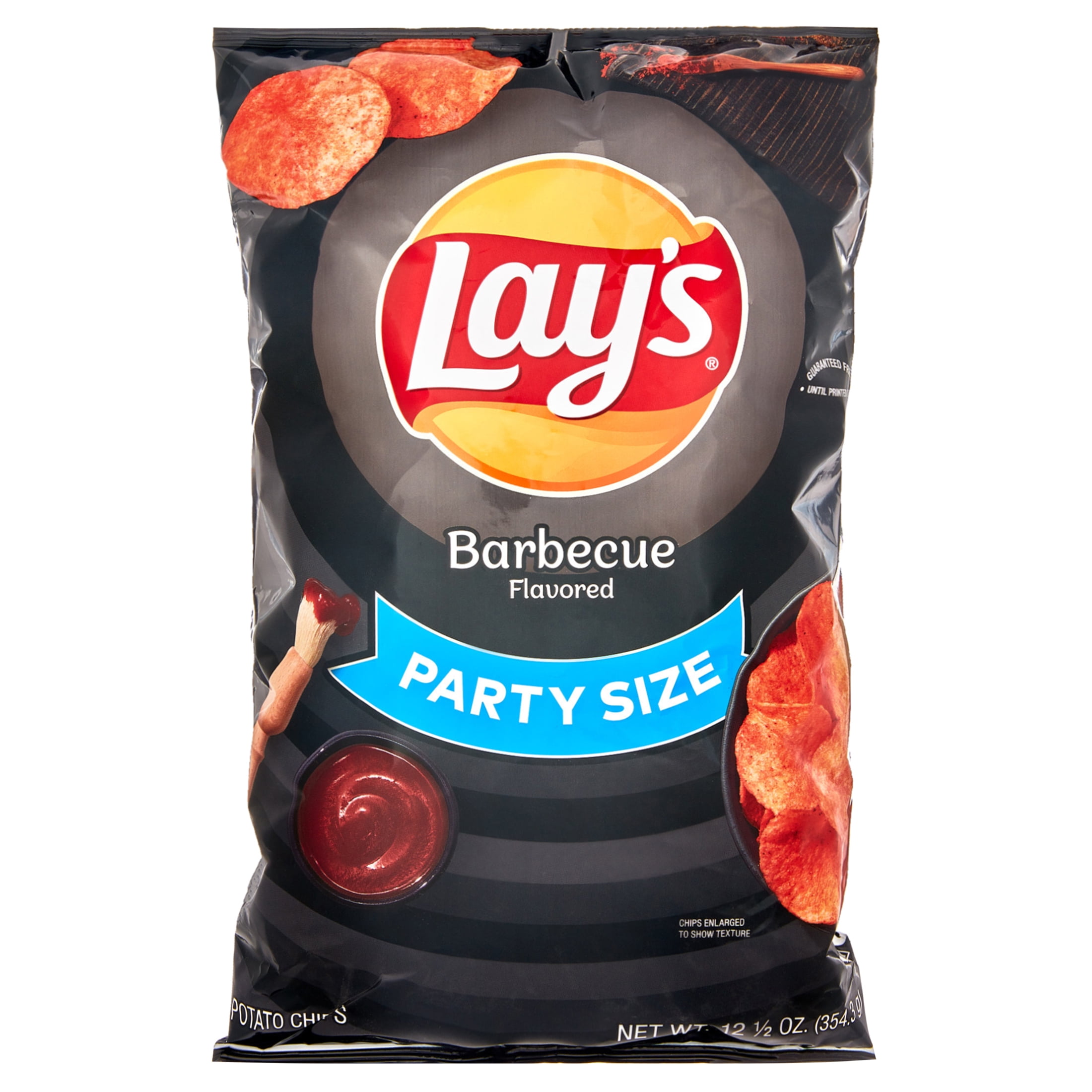 Lay's Barbeque Potato Snack Chips,Party Size, 12.5 oz.Bag