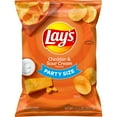 thumbnail image 1 of Lay's Cheddar & Sour Cream Flavored Potato Chips, Party Size, 12.5 oz Bag (Pack of 10), 1 of 4