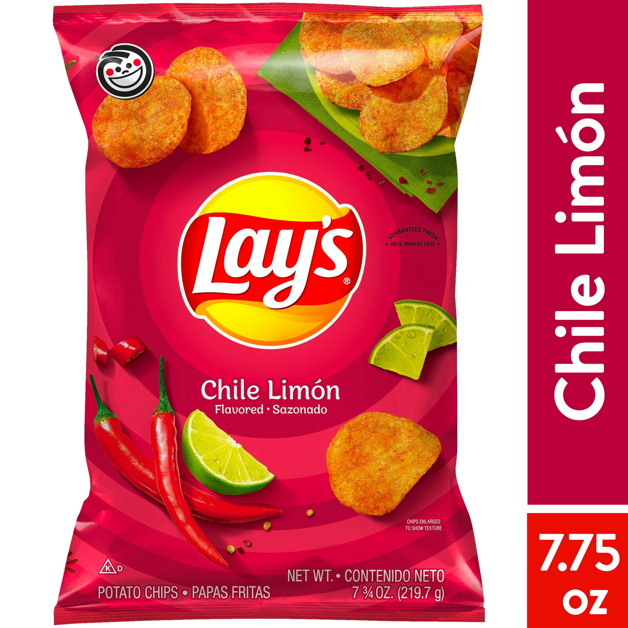 Lay’s Chile Limón Flavored Potato Chips, 7.75 Ounce Bag