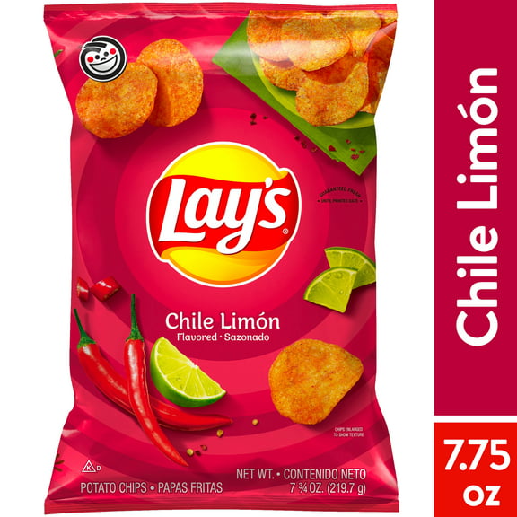 Lay's Chile Limón Flavored Potato Chips, 7.75 Ounce Bag
