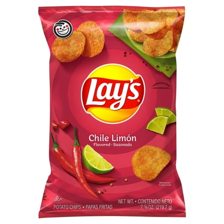 Lay's Chile Limón Flavored Potato Chips, 7.75 Oz...