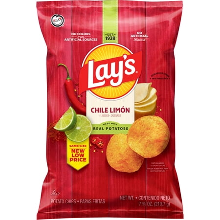 Lay's Chile Limón Flavored Potato Chips, 7.75 Oz.